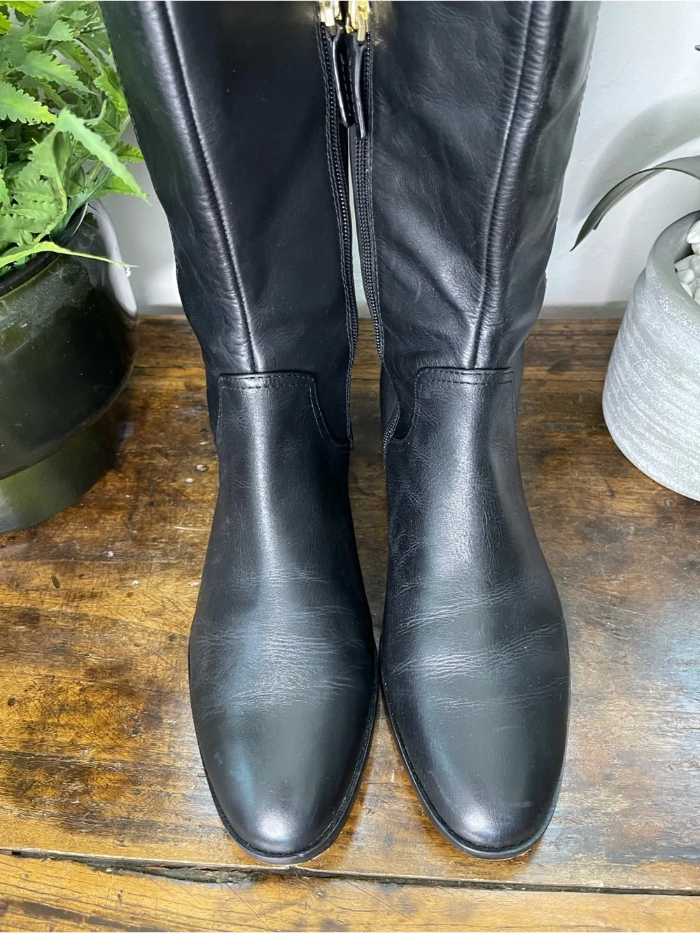 Louise et Cie Black Knee-High Riding Boots - Women's 10 M